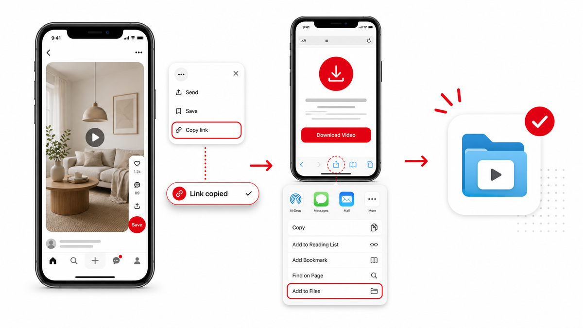 Cómo descargar videos de Pinterest en iPhone