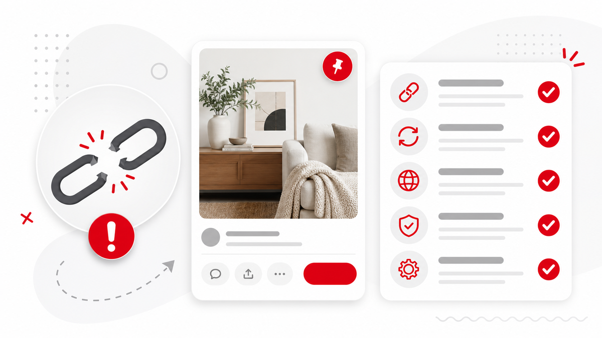 Guía de solución de problemas para enlace de Pinterest que no funciona